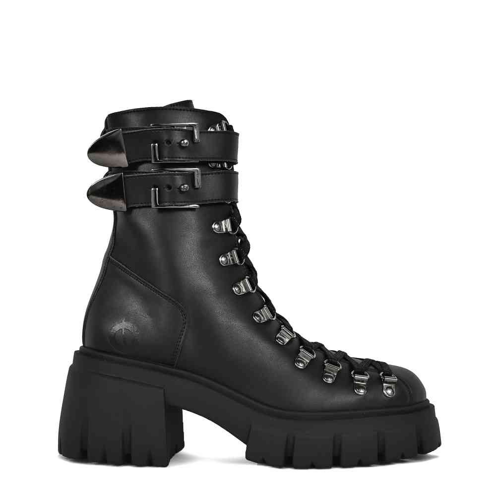 Altercore - Chloe II Vegan Plateau Laarzen - Zwart
